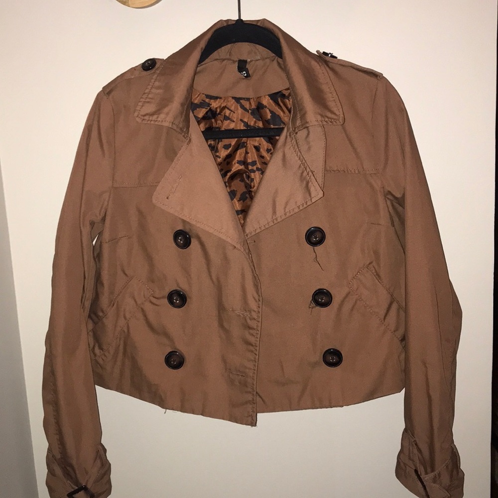 H&M cropped trench coat